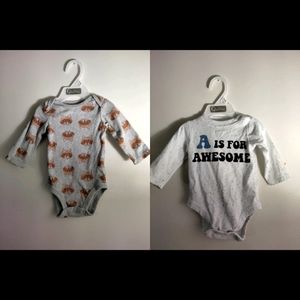 2 pack of long sleeve onesies